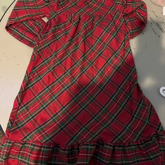 Disney Red Plaid Kids Nightgown - Picture 4 of 4